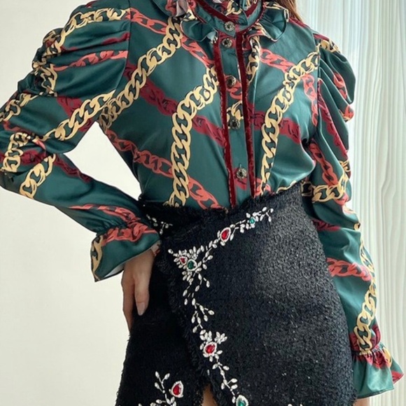 🆕 Zayla Top Green - Large - Picture 2 of 2